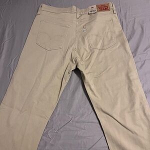 Levi's Beige 314 Shaping Straight Khakis